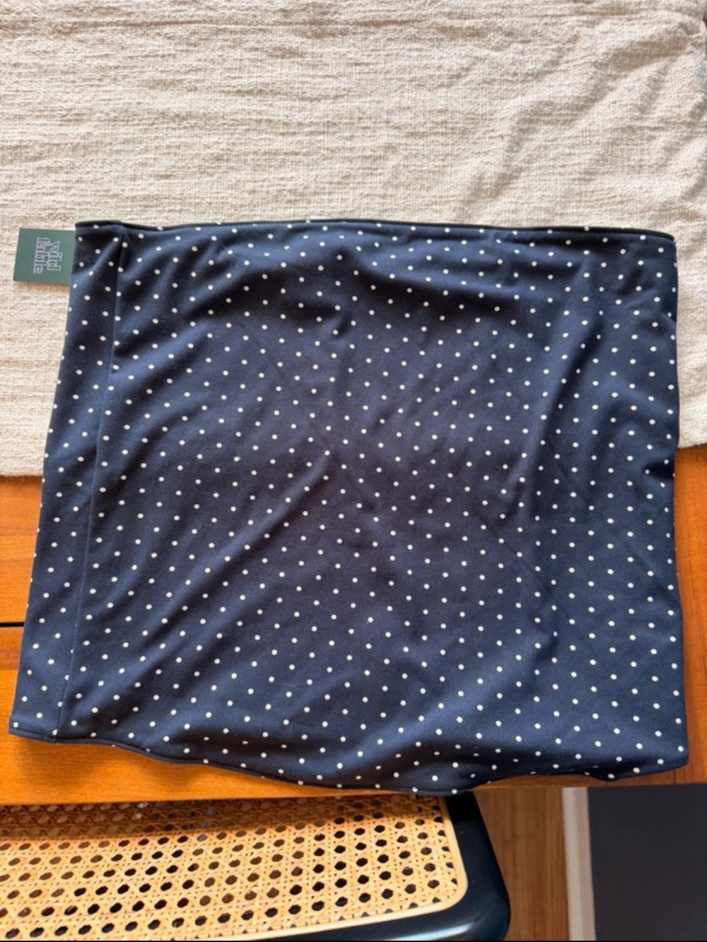 wild fable Navy Polka Dot Crop Top